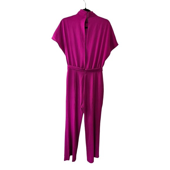 Black Halo Fuscia Pink High Neck Body Suit Sz 6 - Picture 4 of 8